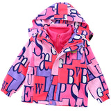 Kid Girl Jacket 3 In 1 Detachable Overcoat Trench Coat Jacket