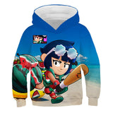 Children Kid Teens 3D Wilderness Brawl Fighting Crew Neck Hoodie