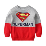 Kid Baby Boy Trendy Double Thickened Base Sweater