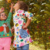 Kid Baby Girls Long Sleeve Knitted Cotton Autumn Cartoon Dresses