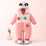 Baby Boy Girl Autumn Winter Extra Thick Plush Romper