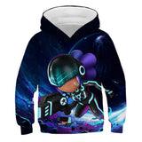 Children Kid Teens 3D Wilderness Brawl Fighting Crew Neck Hoodie