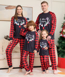 Family Matching Plaid Monogrammed Home Christmas Pajamas