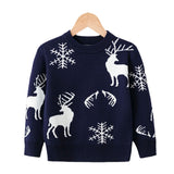 Kid Baby Girl Boy Autumn Winter Christmas Snow Elk Sweater