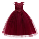 Kid Girl Princess Wedding Pompous Gauze Performance Dresses