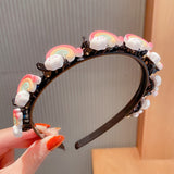 Kid Girl Braided Headband Clip Cute Cartoon Headwear