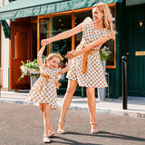 Family Matching Mother-daughter Point Bohemian Loose Elegant Dresses