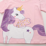 Kid Baby Short Sleeve Unicorn Cotton T-shirt