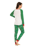 Family Christmas Parent-child Round Neck Long Sleeves Pajamas