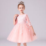 3-12T Kid Girl Piano Princess Wedding All Seasons Dresses