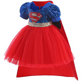 Kid Baby Girl Marvel Superman Party Halloween Dresses