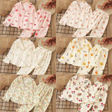 Kid Baby Girl Bubble Casual Home Pajamas Set