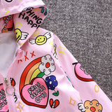 Kid Baby Girl Jacket Cardigan Windbreak Spring Print Cartoon Coats