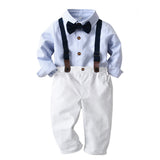 Autumn Baby Boy Gentleman Long Sleeve Formal 4 Pcs Suit