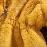 Baby Girl Coat Wool Imitation Fur Thickened Cotton Coats