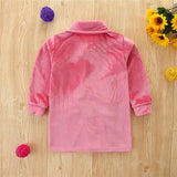 Baby KidGirls  New  Spring Long-sleeved Velvet Blouse