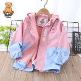 Kid Girl Jacket Bear Multicolor Waterproof Teddy Autumn Coats