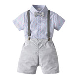 Kid Baby Boy Suit Coloured Polka Dot Bow Shorts 2 Pcs Sets