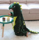 Kid Baby Boy Girl Dinosaur Cartoon Thickened Autumn Winter Pajamas