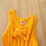 Kid Baby Girls Fashion Summer Sleeveless Sunflower 2 Pcs Sets