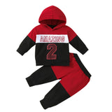 Baby Boy Suit Long Sleeve Alphabet Fall 2 Pcs Sets