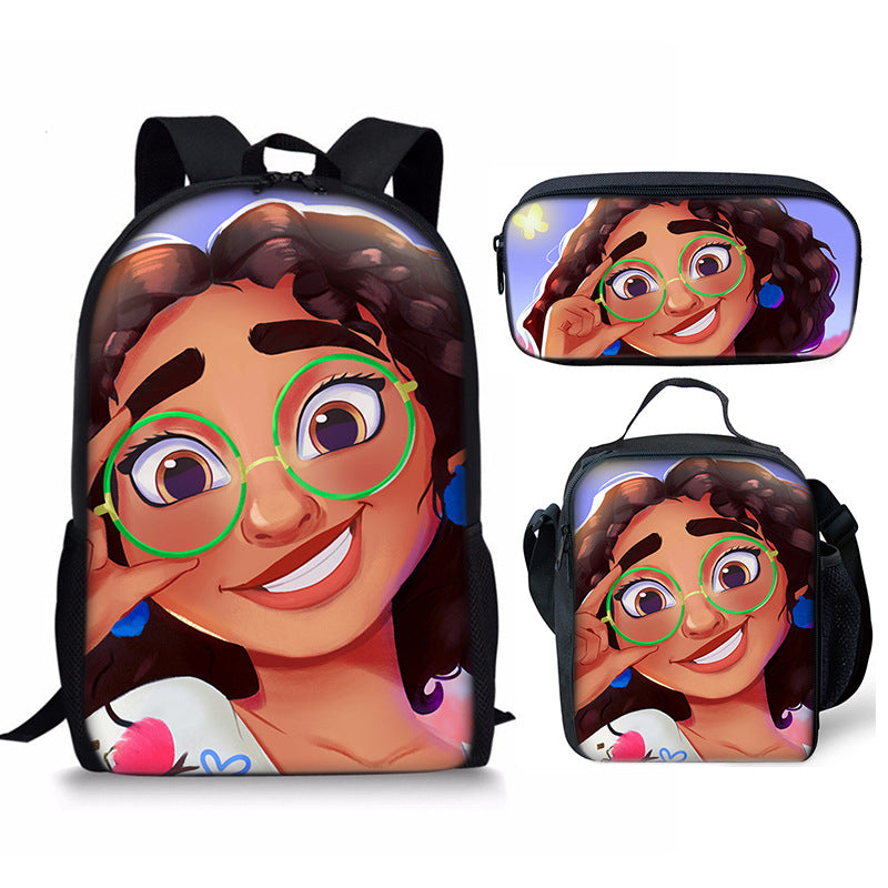 Kid Student Backpack Cartoon Lunch Bag Pen Magic House Backpack