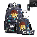 Roblox Game Peripheral Student Bags Three Piece Set