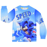 Kid Boy Long-sleeved Home Suit Sonic Hedgehog Pajamas