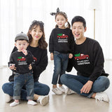 Family Matching Christmas Round Neck Parent-child Long Sleeve Cute Cartoon Shirts