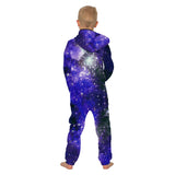 Kid Boy Girl Jumpsuit Loose Sky Digital Printed Zipper Rompers