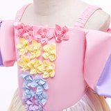 Kid Baby Girl Gauze Fancy Flower Party Dress