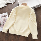 Kid Baby Girl Bottoming Autumn Winter Bow Sweater Top