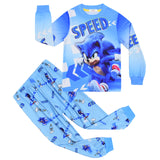 Kid Boy Long-sleeved Home Suit Sonic Hedgehog Pajamas