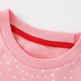 Kid Girls Cartoon Pink Unicorn Sweatshirt