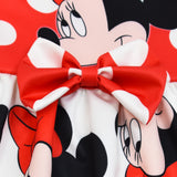 Kid Baby Girl Digital Printed Mickey Mouse Bow Dress