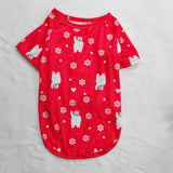 Family Matching Snowflake Bear Christmas Parent-child Printed Housewear Pajamas