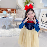 Kid Girl Ins Princess Dress Snow Christmas White Dresses