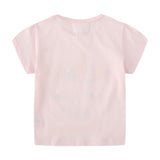 Kid Baby Summer Girls Short Sleeve Knitted Cotton T-shirt