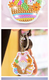 Easter Series Diamond Dotted Key Chain DIY Kid Gifts