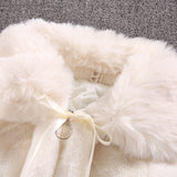 Kid Girls Autumn Winter Woolen Imitation Fur Wool Thickened Padded Coats Jacket