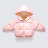 Kid Padded Down Winter Reflective Washless Cotton Lamb Fleece Coat