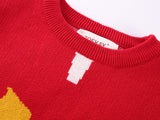 Kid Baby Girl Boy Autumn Winter Tri-color Cartoon Sweater