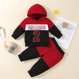 Baby Boy Suit Long Sleeve Alphabet Fall 2 Pcs Sets