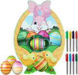 DIY Kid Toy Gift Hand-painted Set Electric Rabbit Easter Egg Drawing Machine