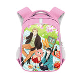 Student Backpack Animation Reflective Strip Pink Spy Playing House Cartoon Bags