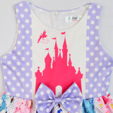 Kid Girl Castle Snow White Cinderella Rapunzel Party Casual Dress