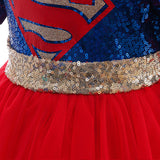 Kid Baby Girl Marvel Superman Party Halloween Dresses