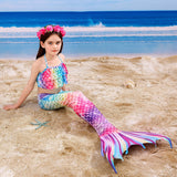 Kid Girl Mermaid Tail Spring Swimsuit