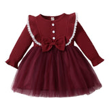 Kid Baby Girls Fall Winter Korean Dresses