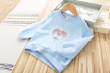Kid Baby Spring Autumn Korean Foreign Cartoon Elsa Shirts